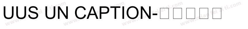 UUS UN CAPTION字体转换